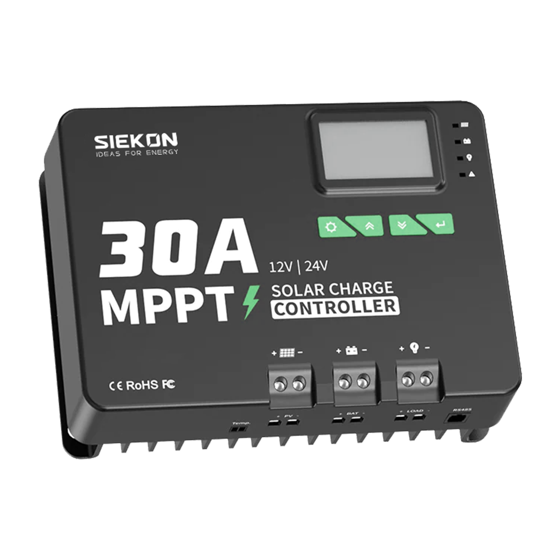 Siekon 30A 12V/24V MPPT Solar Charge Controller
